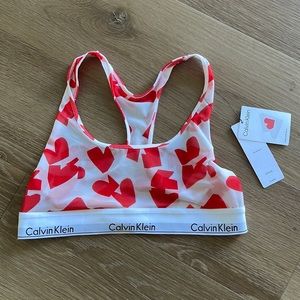 Calvin Klein Unlined Sheer Heart Bralette